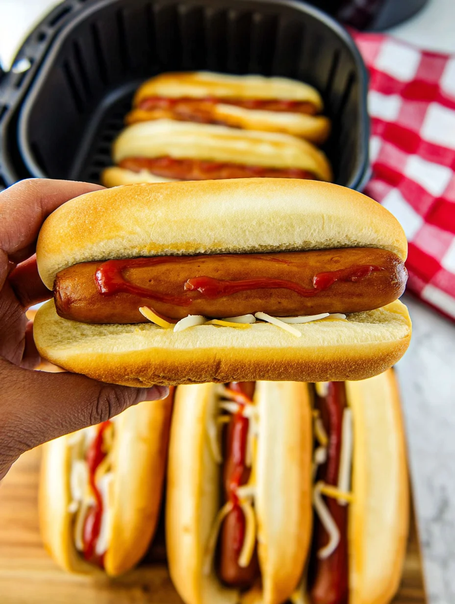 Air Fryer Hot Dogs