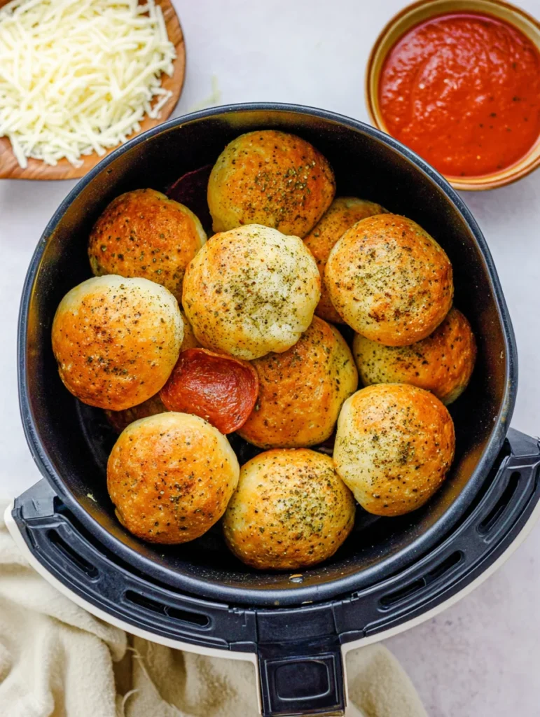 Air Fryer Pizza Bombs