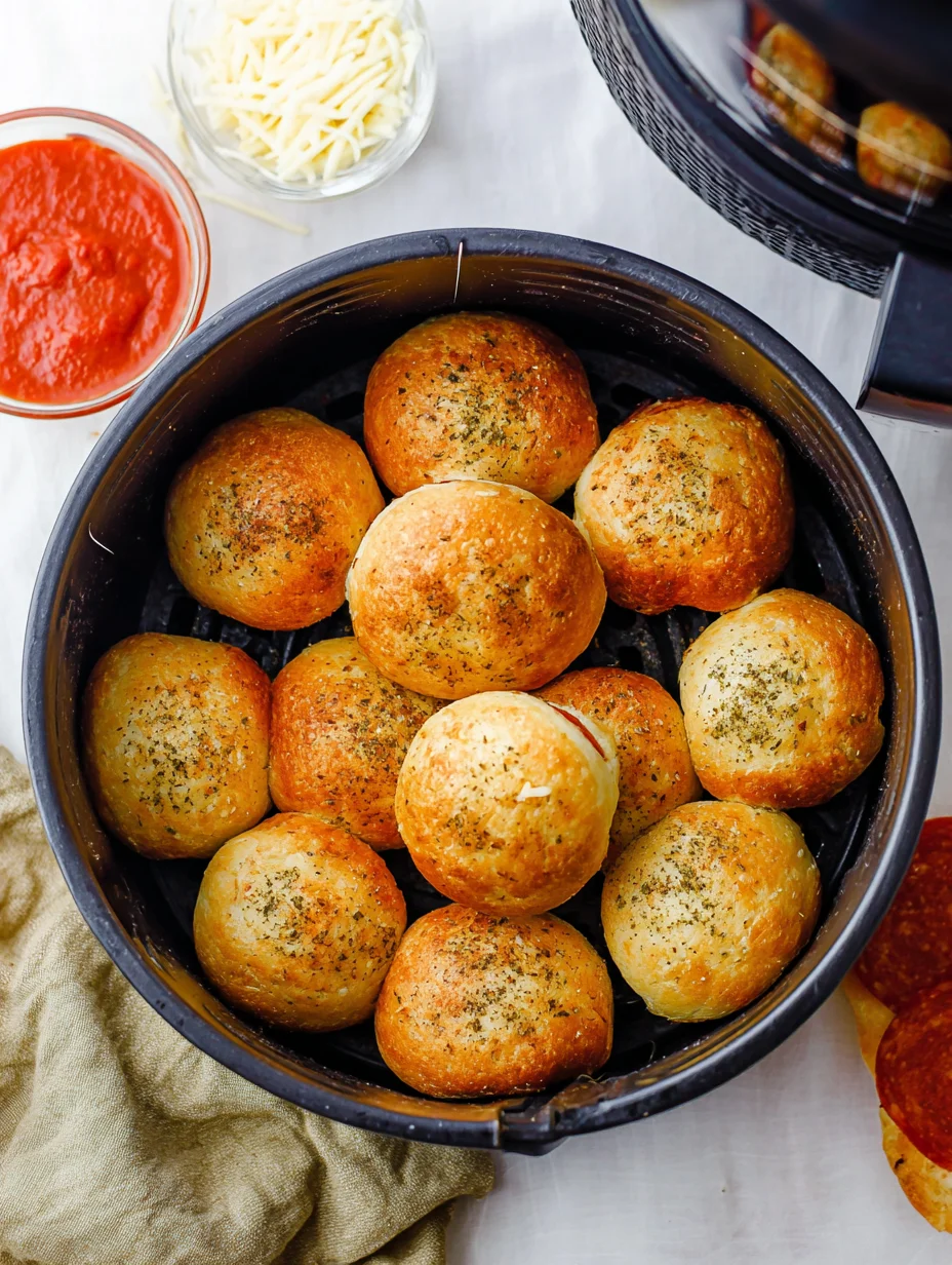 Air Fryer Pizza Bombs