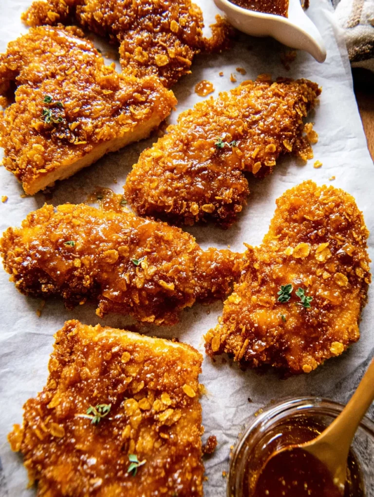 Baked Crunchy Hot Honey Chicken