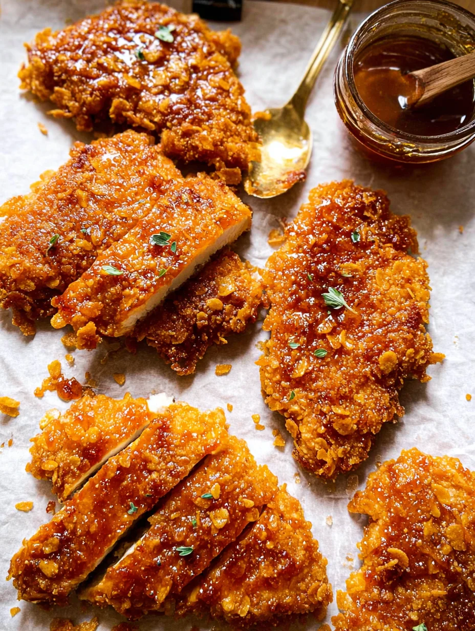 Baked Crunchy Hot Honey Chicken