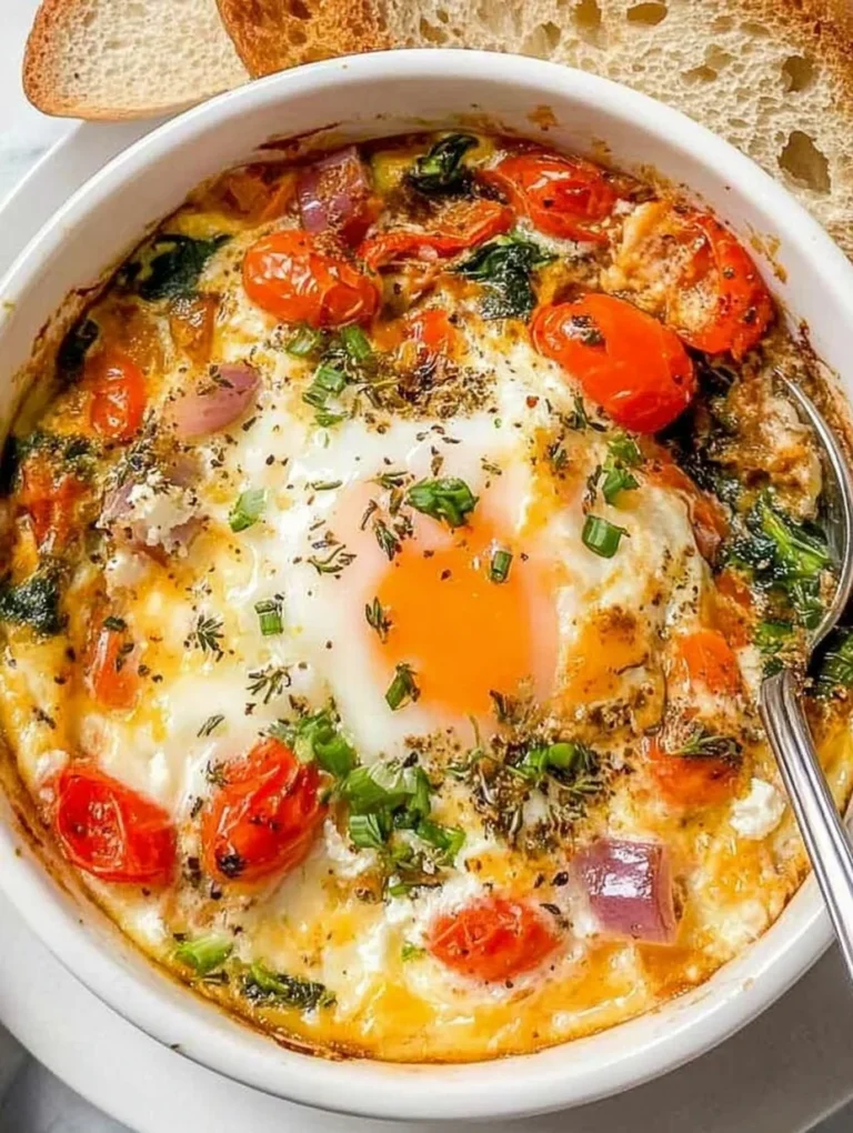 Baked Feta Eggs