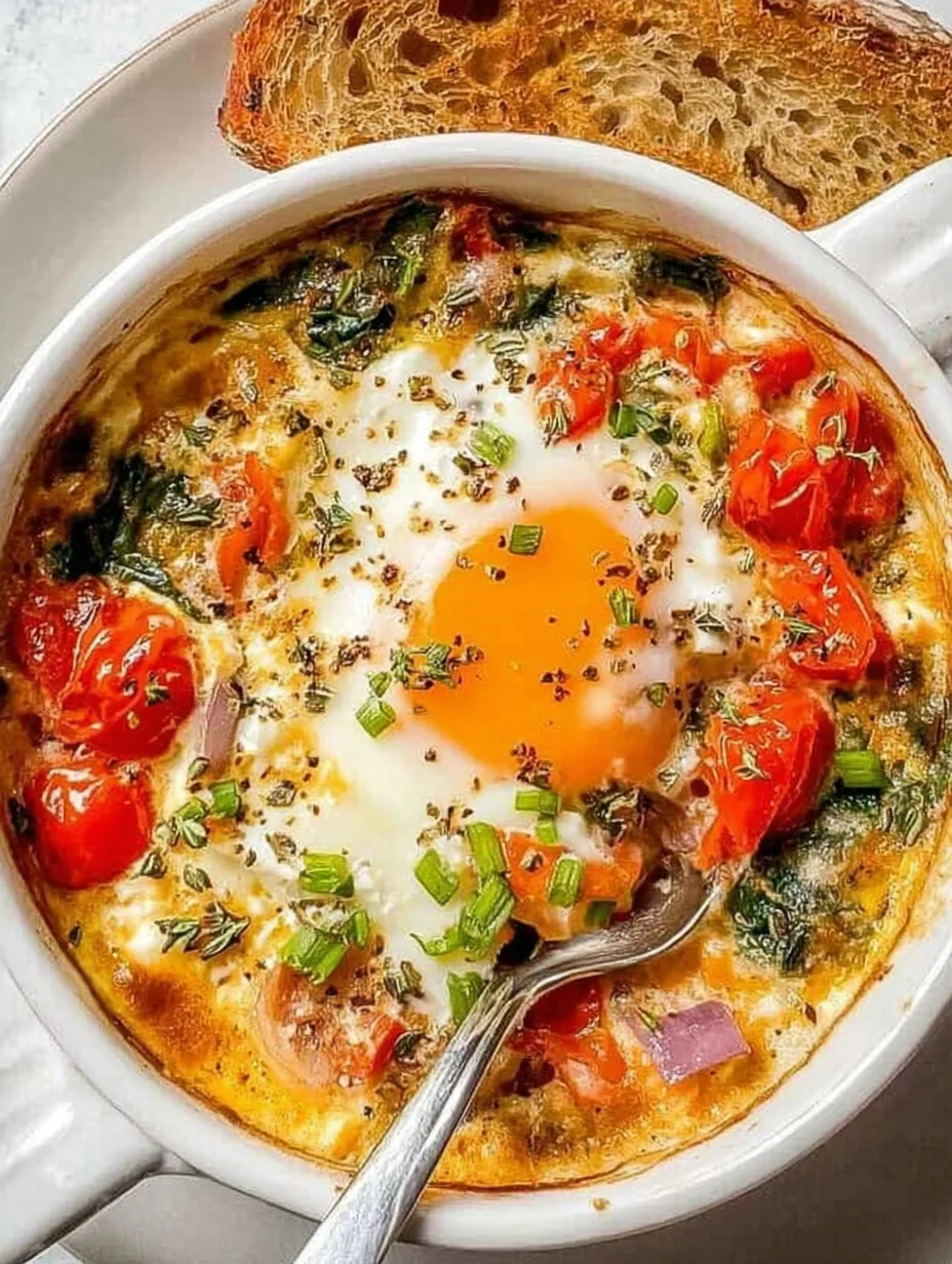 Baked Feta Eggs