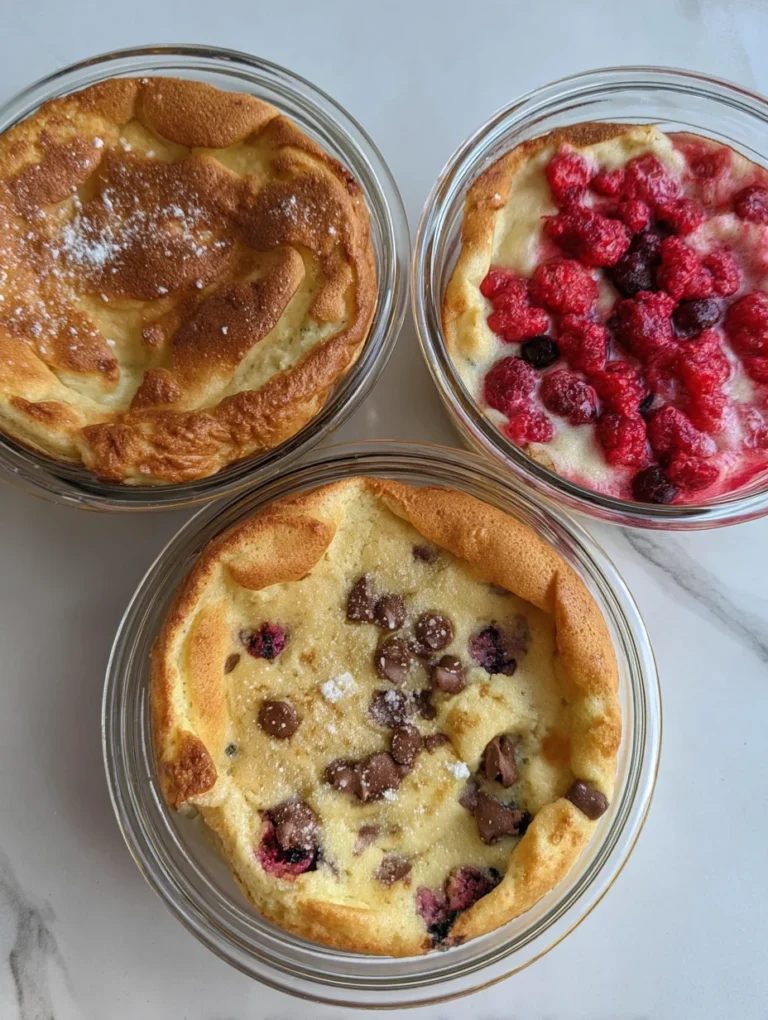 Baked Protein Pancake Bowls