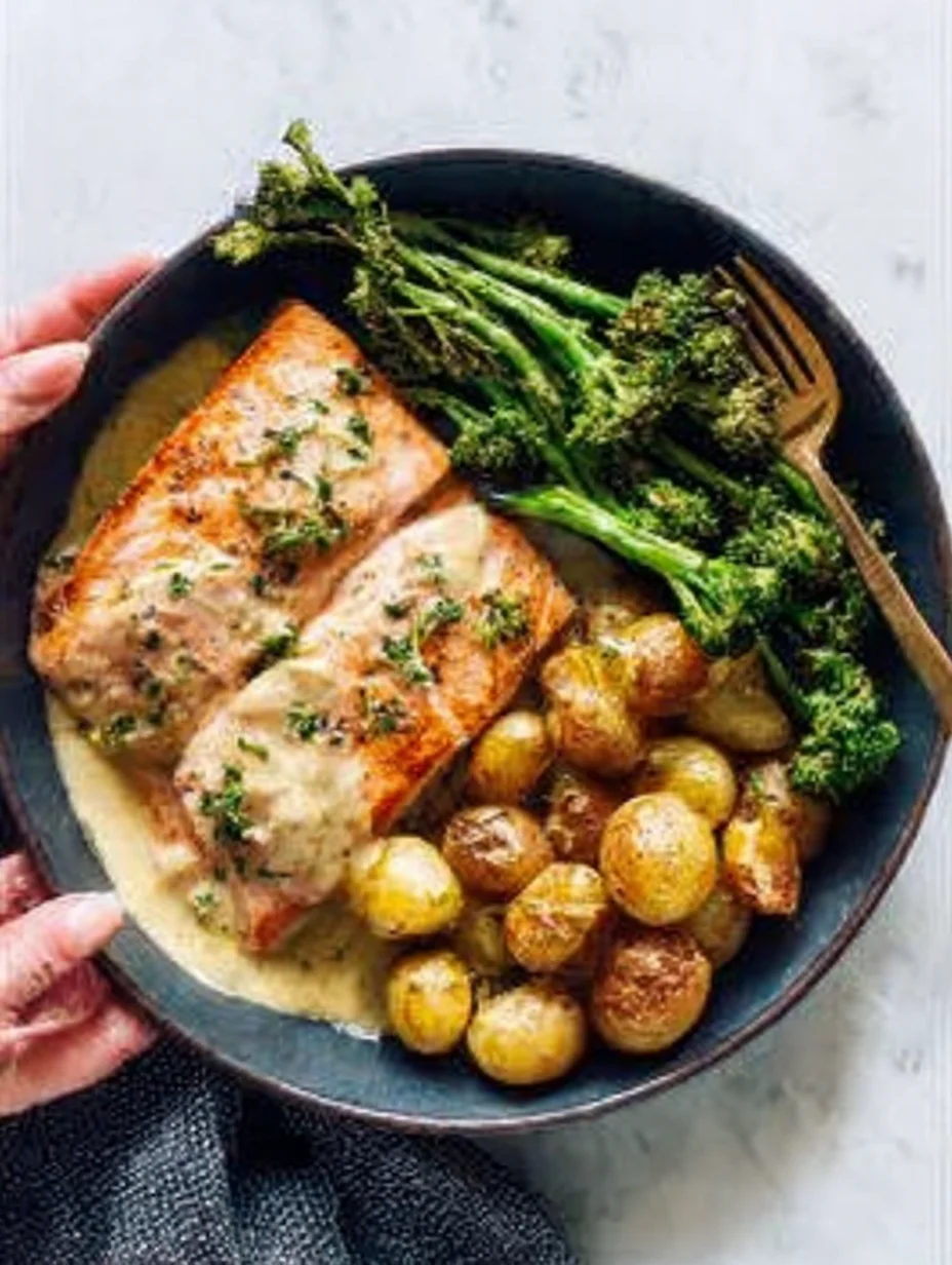 Baked Salmon with Amazing Lemon Sauce