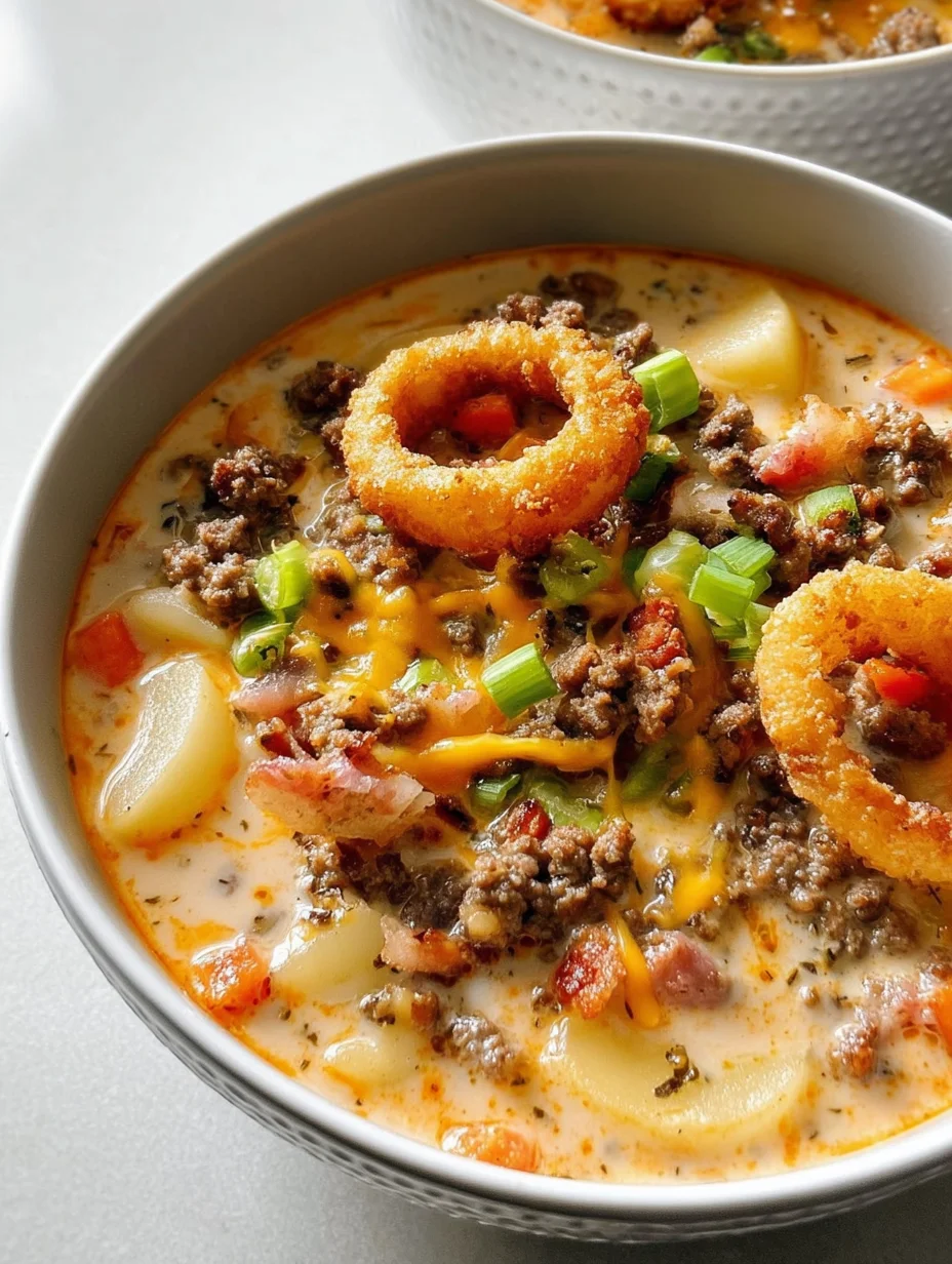 Cheeseburger Soup