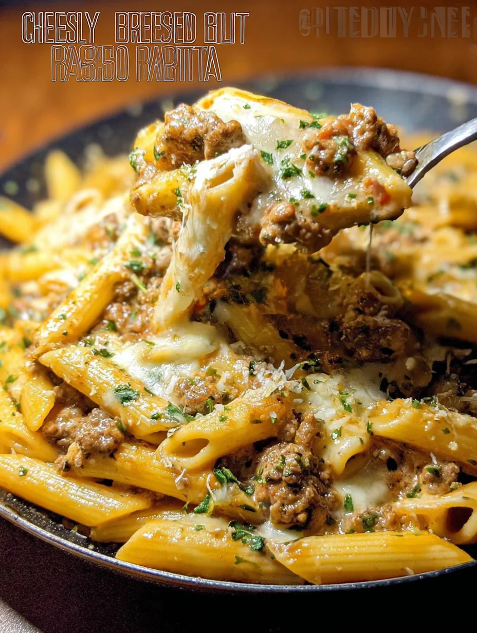 Cheesy Ground Beef Pasta Skillet
