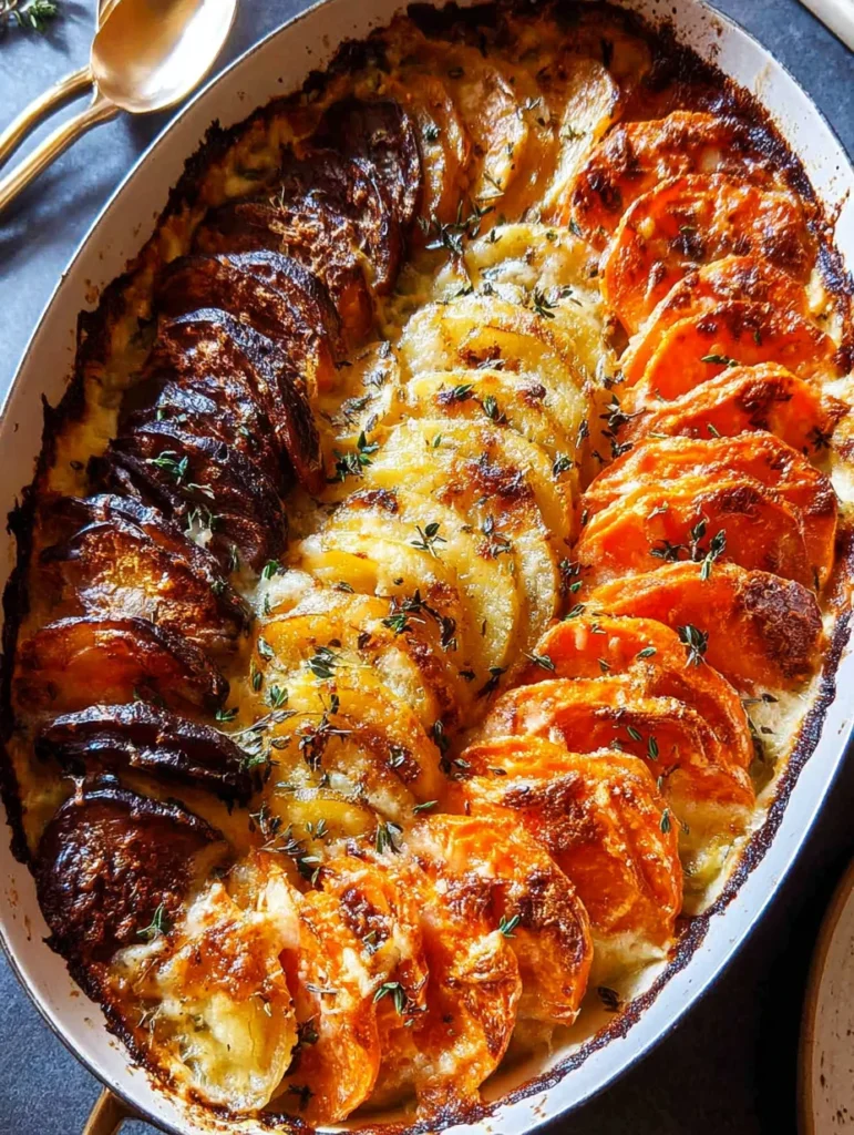 Cheesy Root Vegetable Gratin