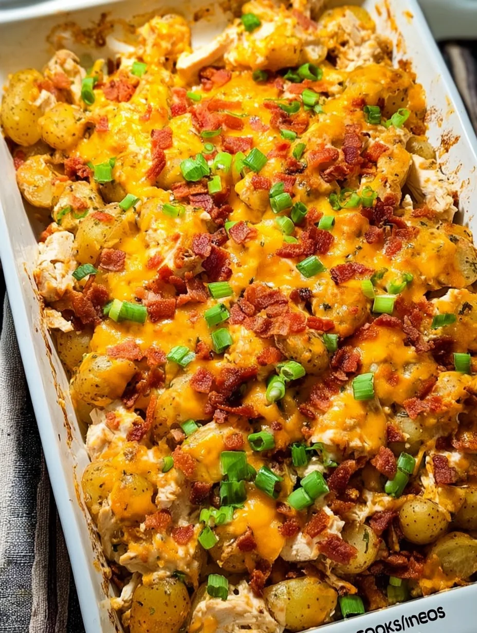 Chicken Bacon Ranch Casserole with Potatoes