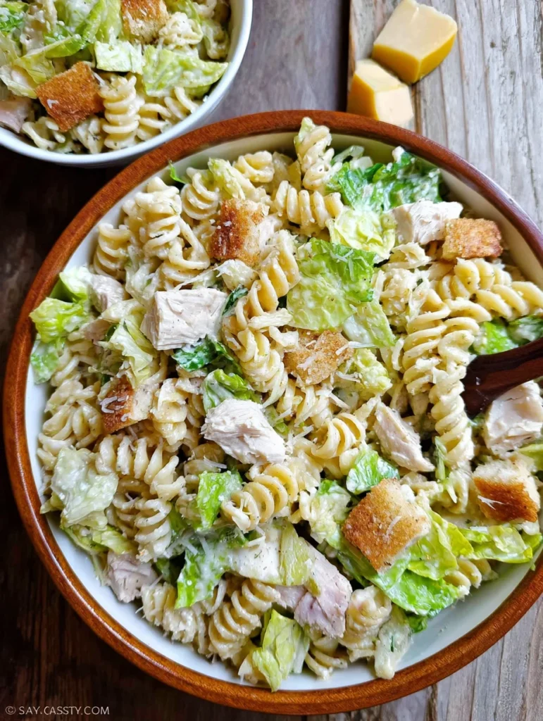 Chicken Caesar Pasta Salad