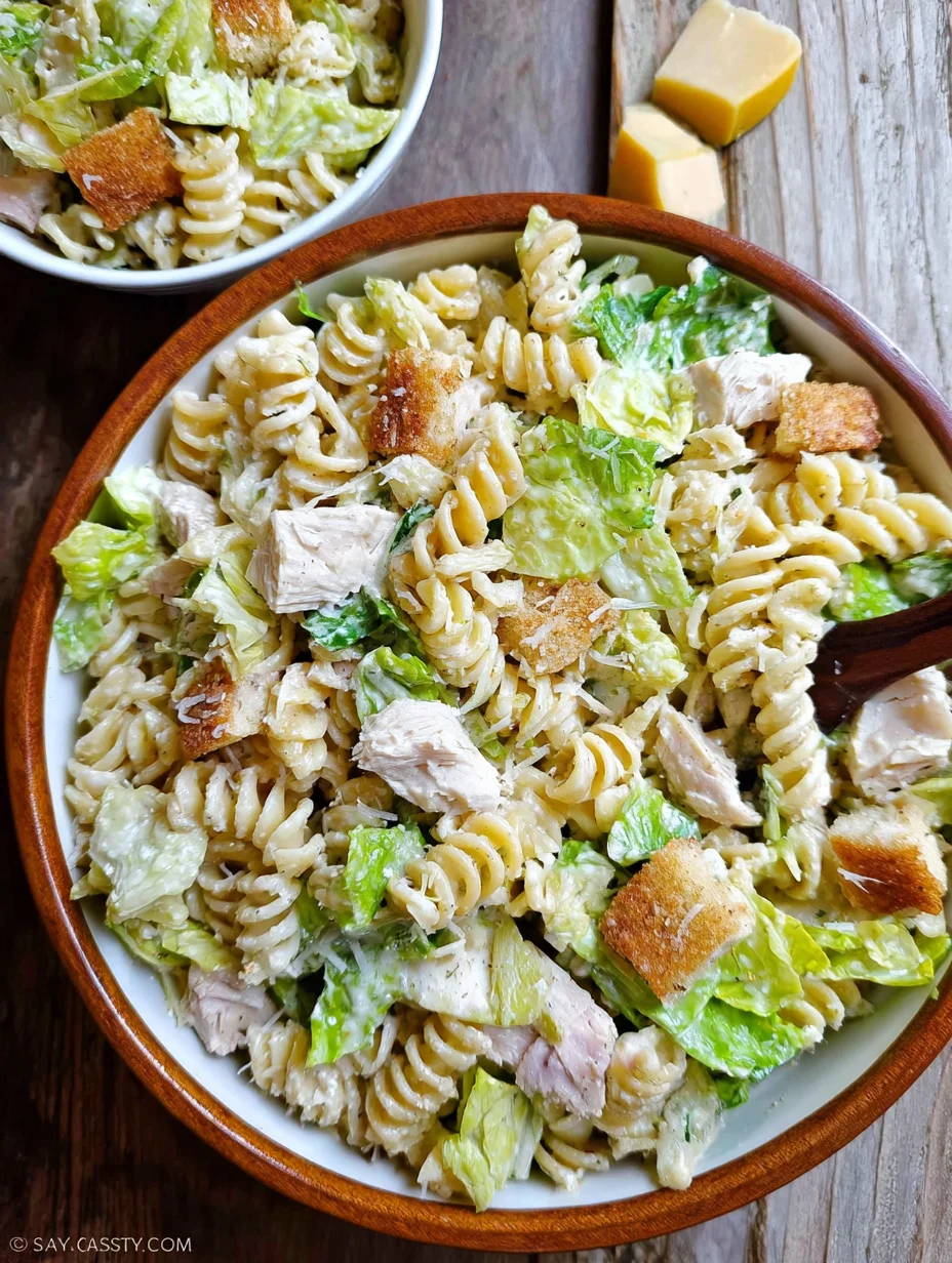 Chicken Caesar Pasta Salad