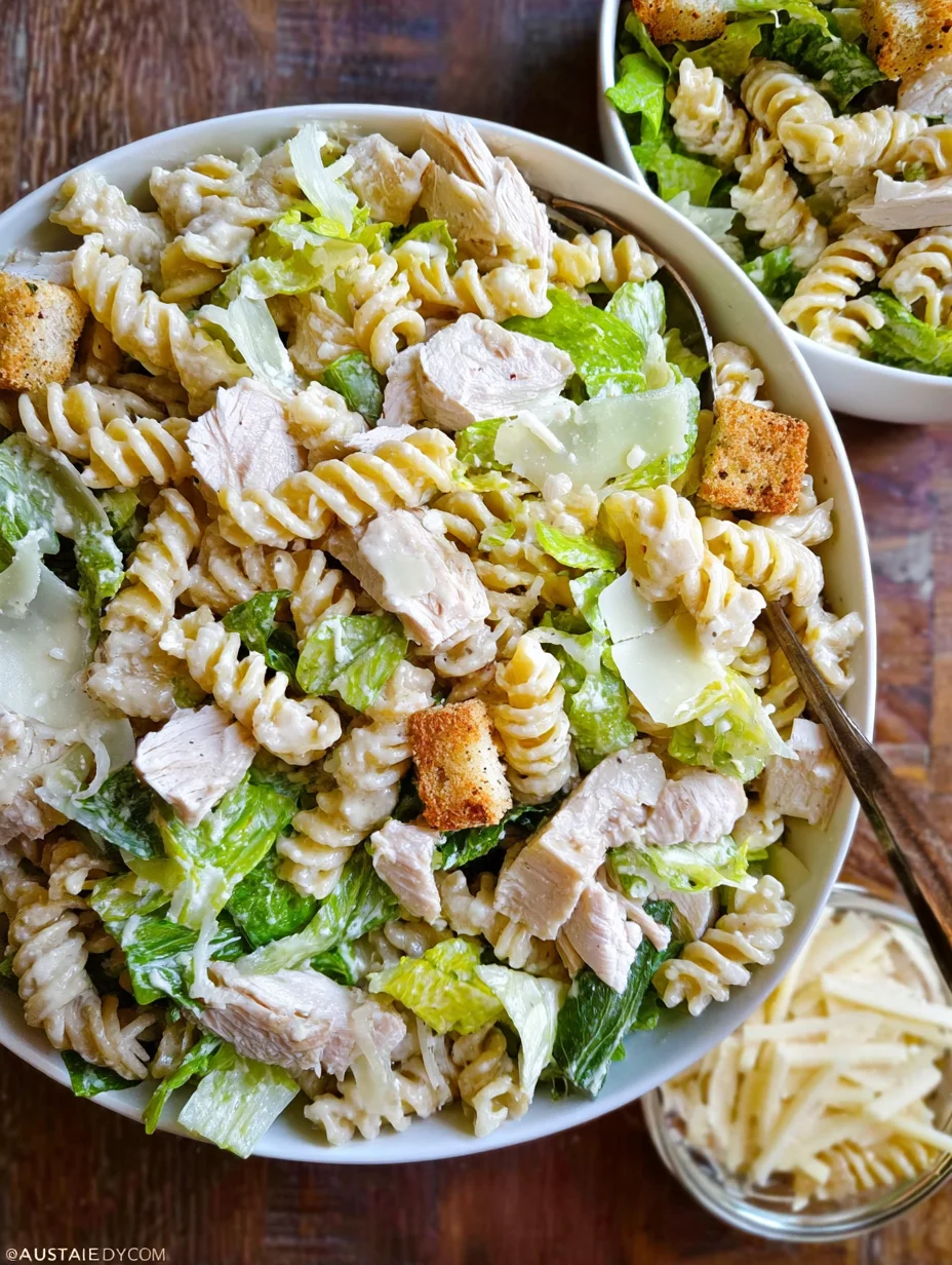 Chicken Caesar Pasta Salad