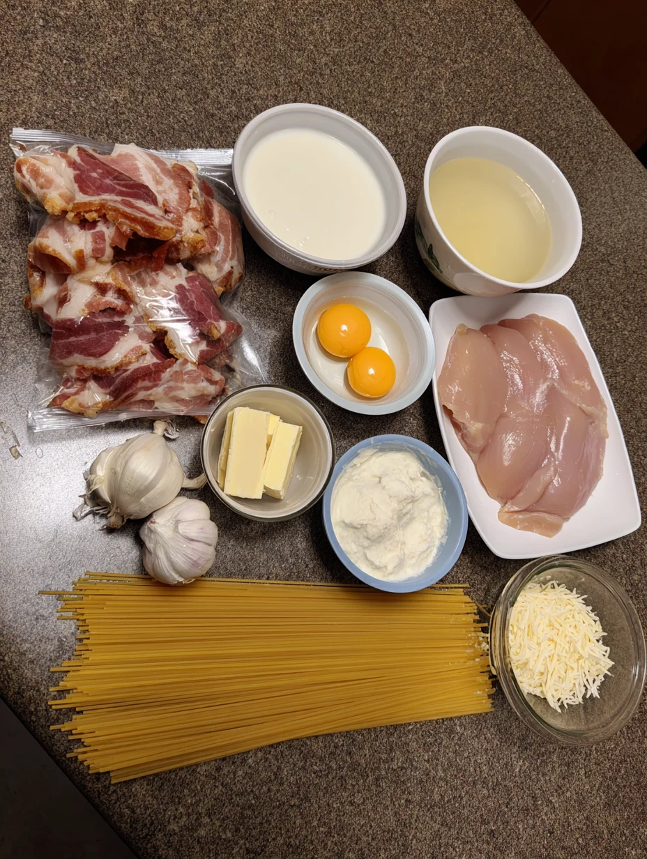 Cream Cheese Bacon Chicken Pasta