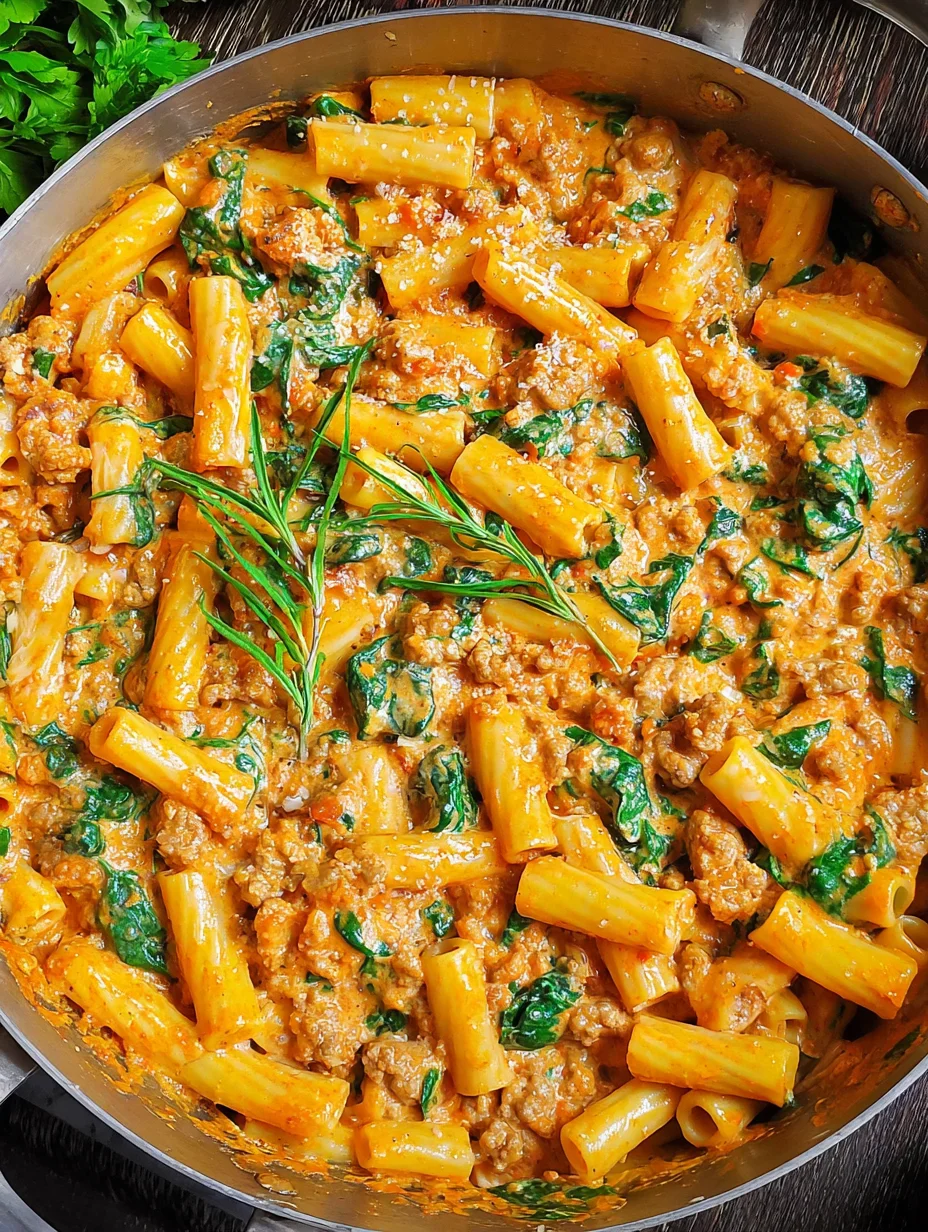 Creamy Sausage Rigatoni