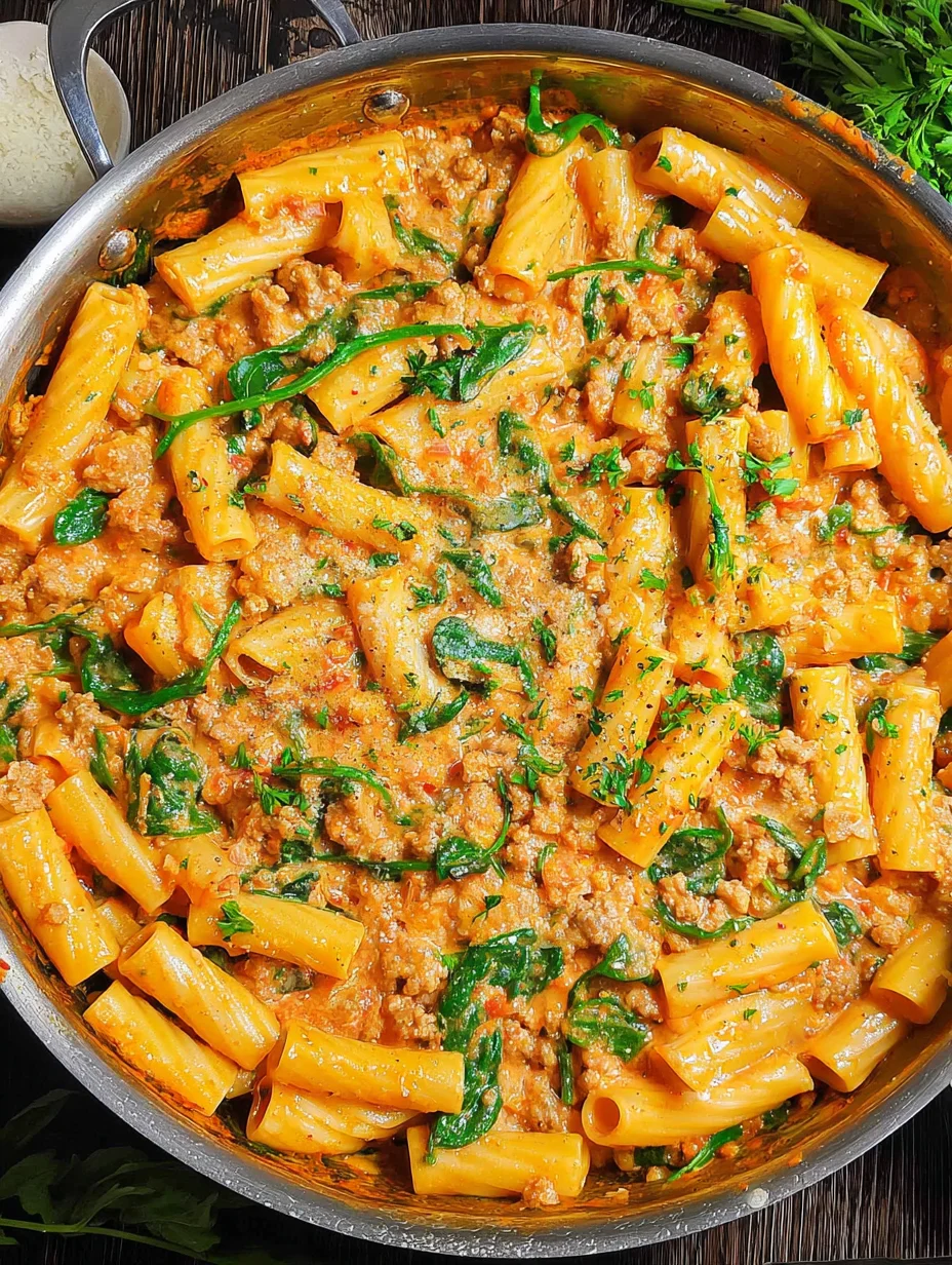 Creamy Sausage Rigatoni