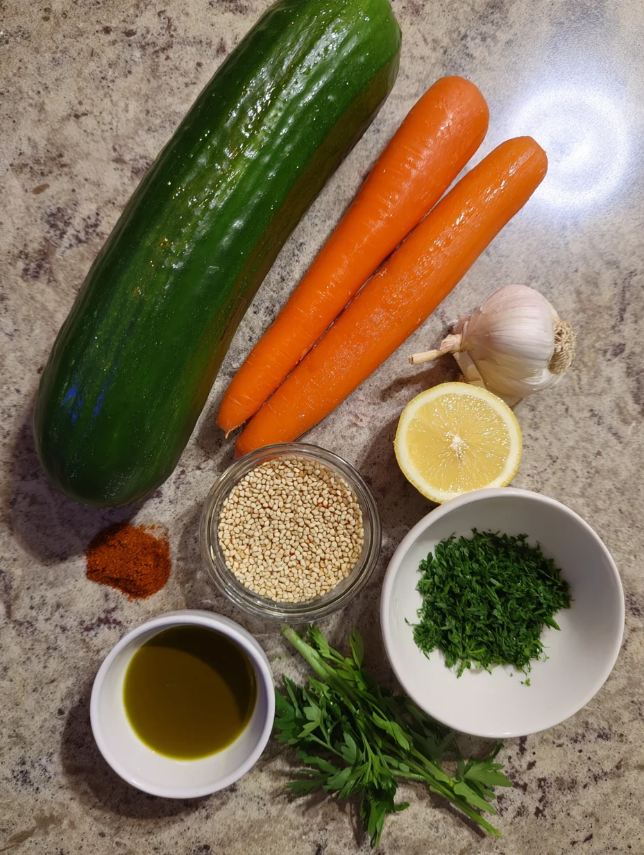 Cucumber Carrot Salad