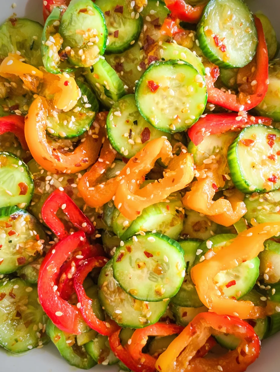 Cucumber & Pepper Salad