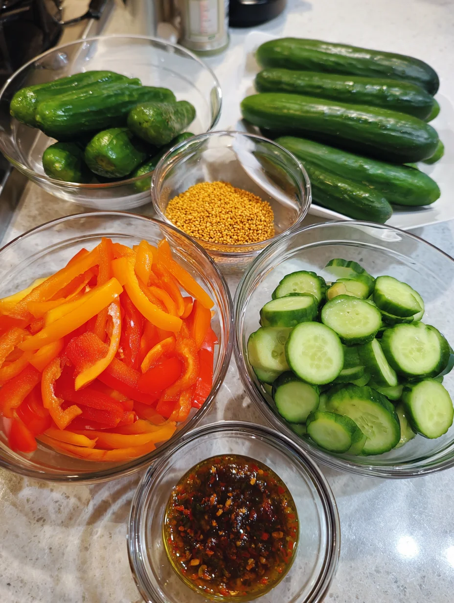 Cucumber & Pepper Salad