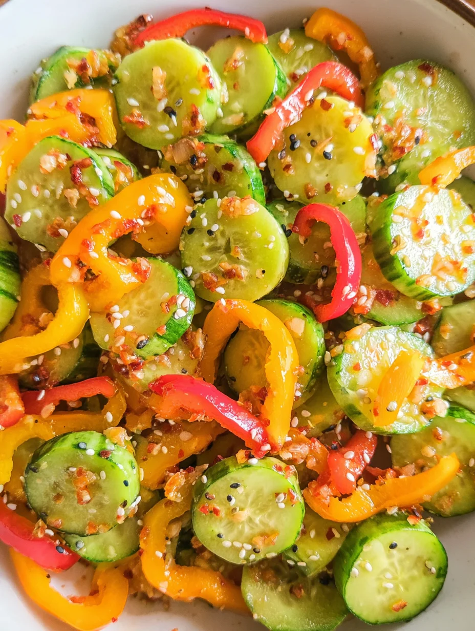 Cucumber & Pepper Salad
