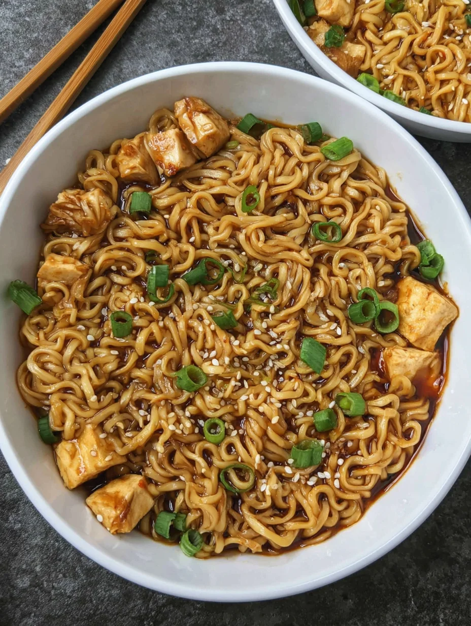 Easy Saucy Ramen Noodles