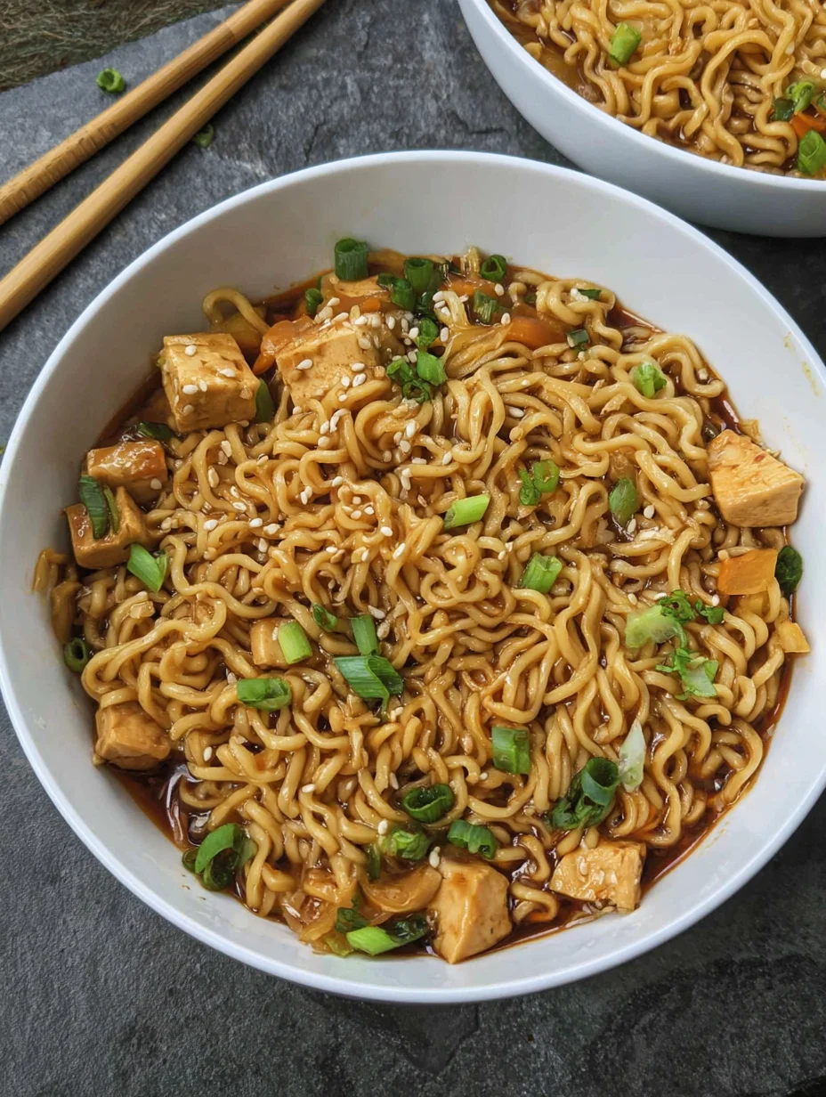 Easy Saucy Ramen Noodles