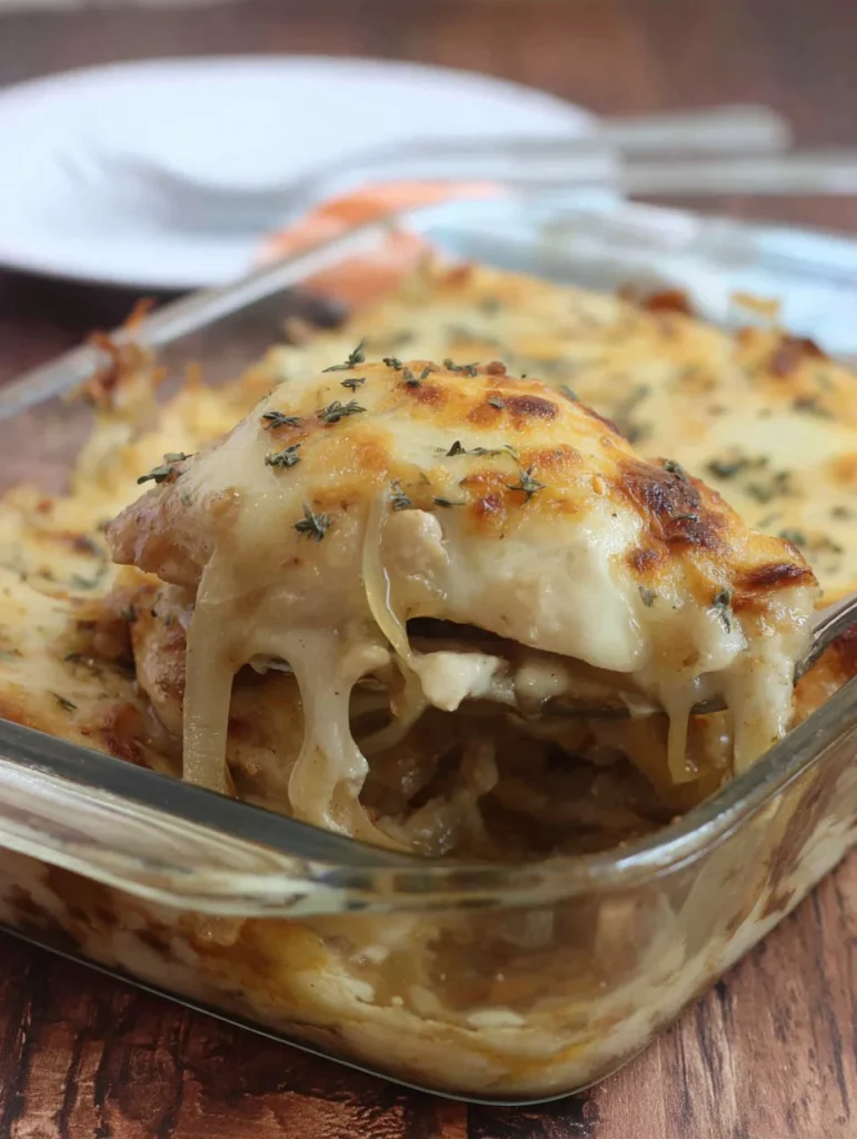 French Onion Chicken Bake