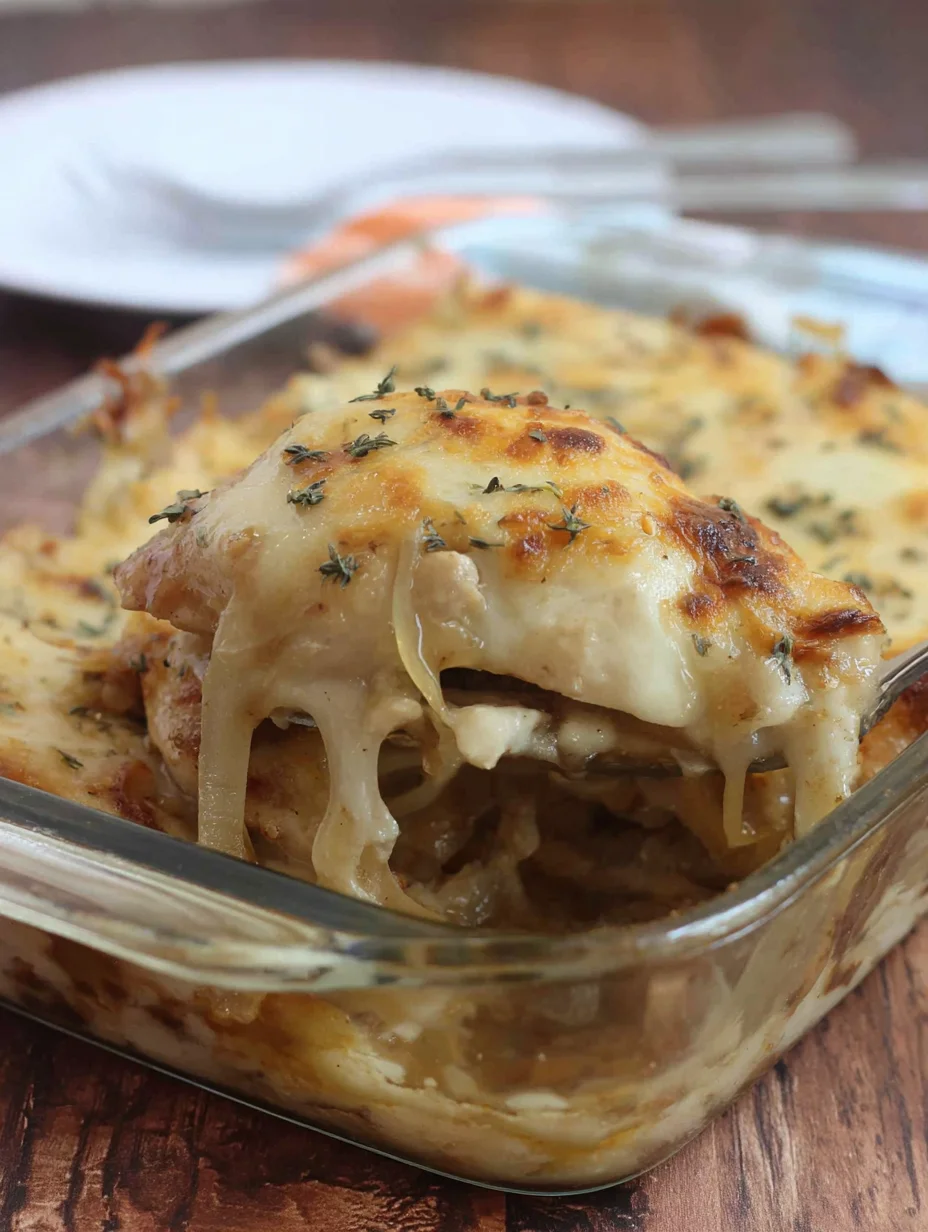 French Onion Chicken Bake