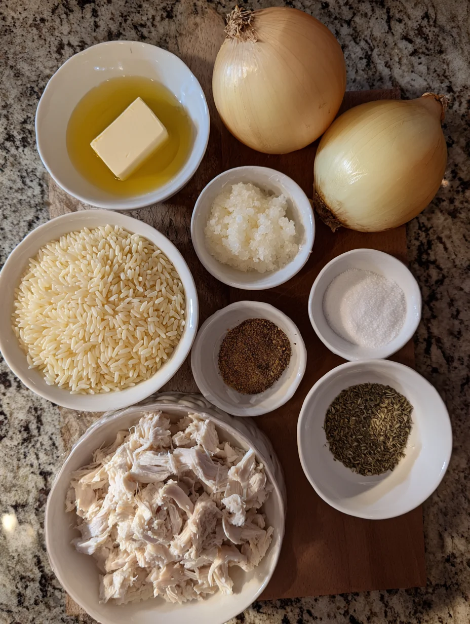 French Onion Chicken Orzo