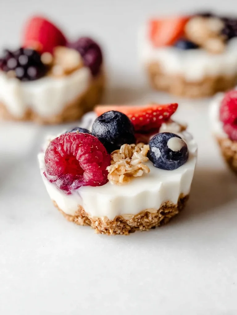 Frozen Yogurt Granola Cups