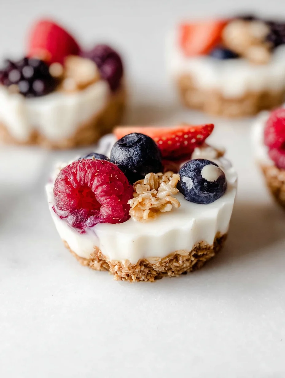 Frozen Yogurt Granola Cups