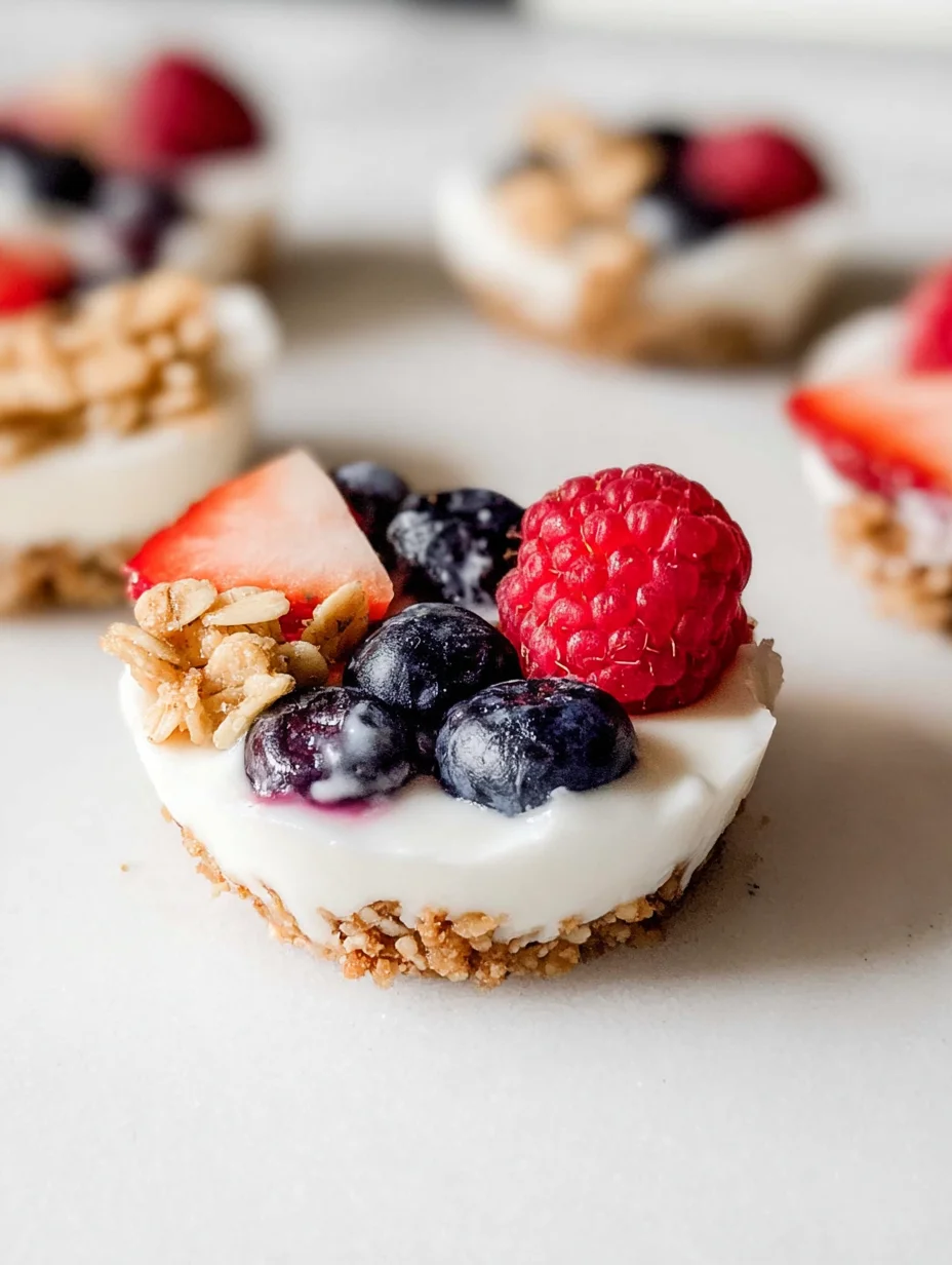 Frozen Yogurt Granola Cups