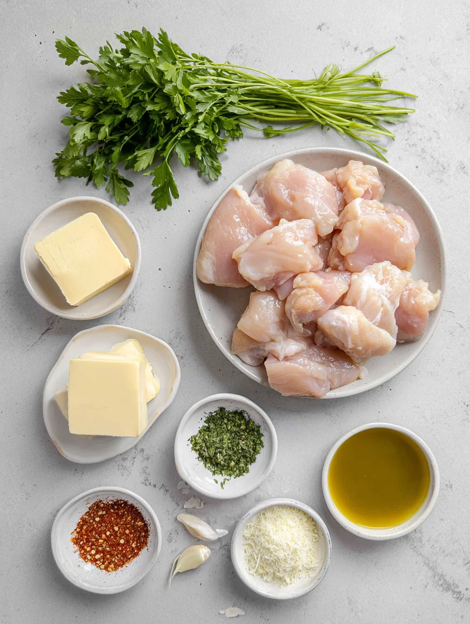 Garlic Parmesan Chicken Skewers