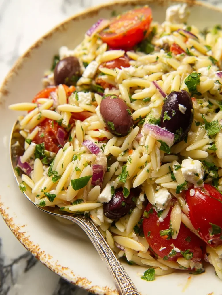 Greek Orzo Pasta Salad