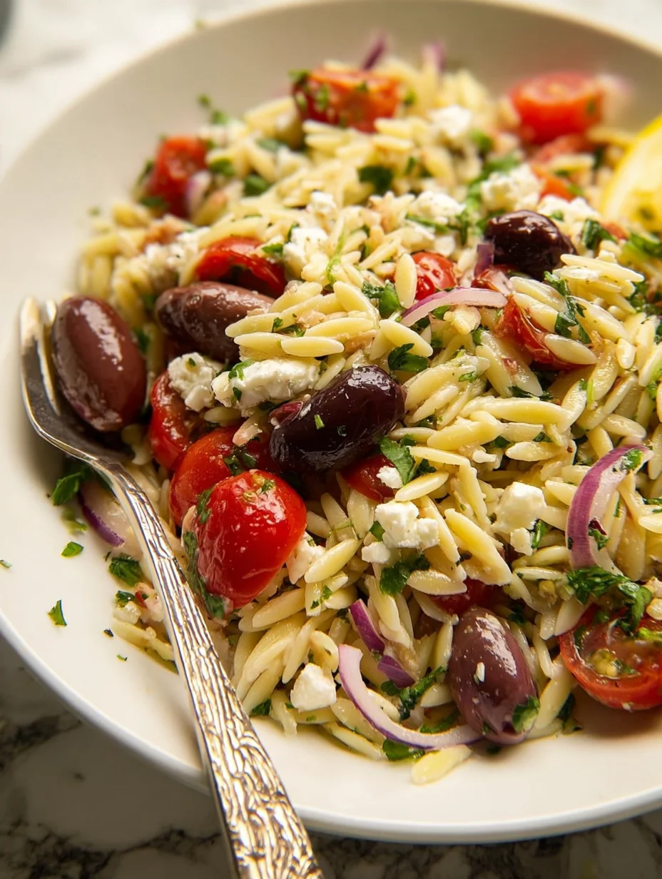 Greek Orzo Pasta Salad