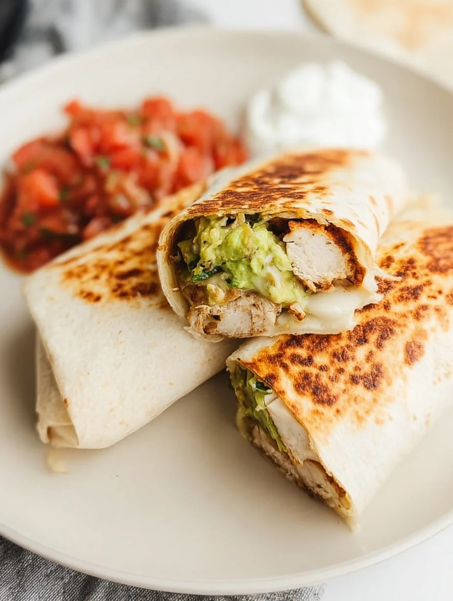 Grilled Avocado Chicken Wraps