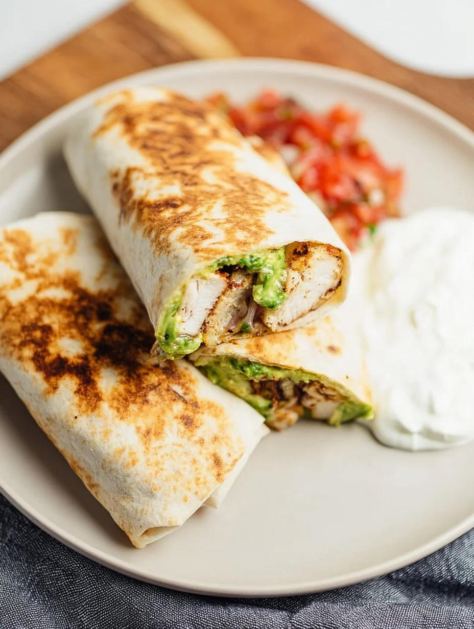 Grilled Avocado Chicken Wraps