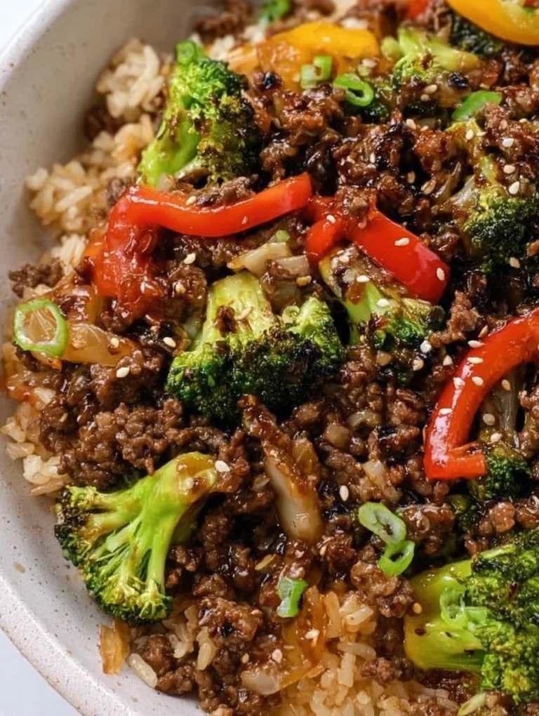 Ground Beef and Broccoli