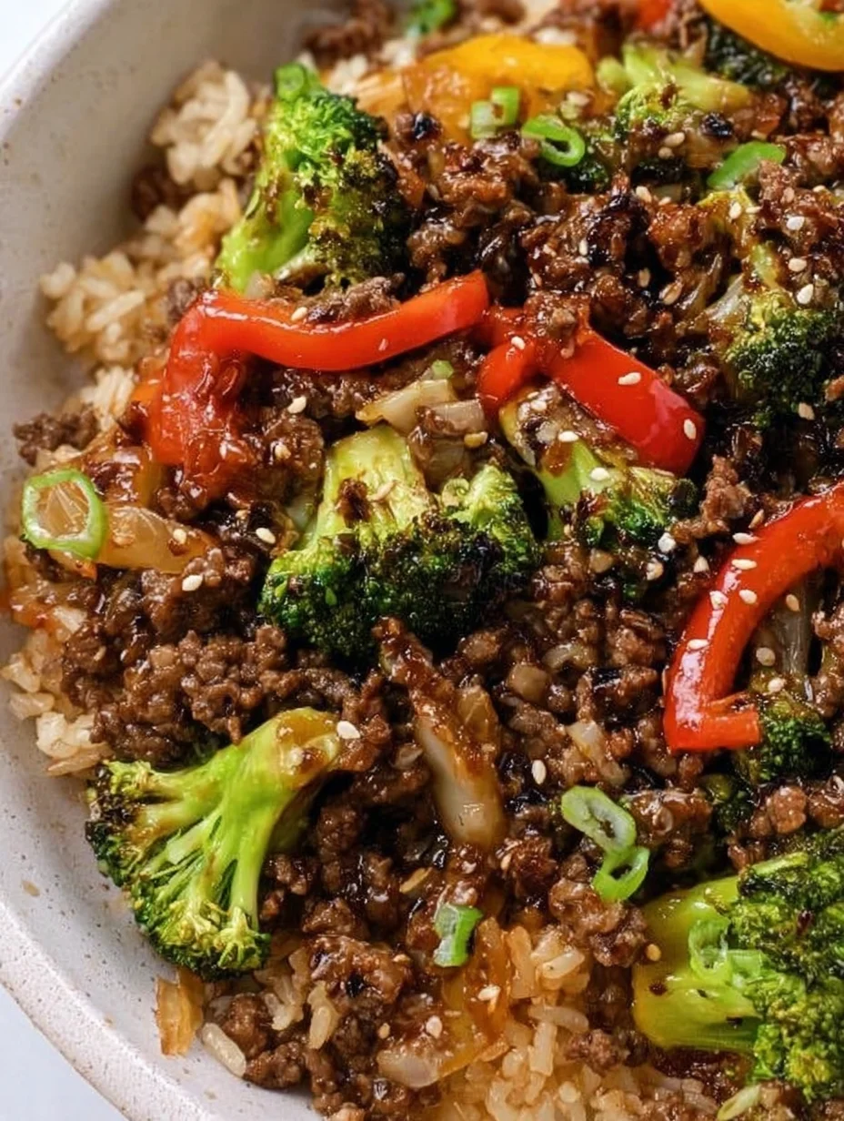 Ground Beef and Broccoli