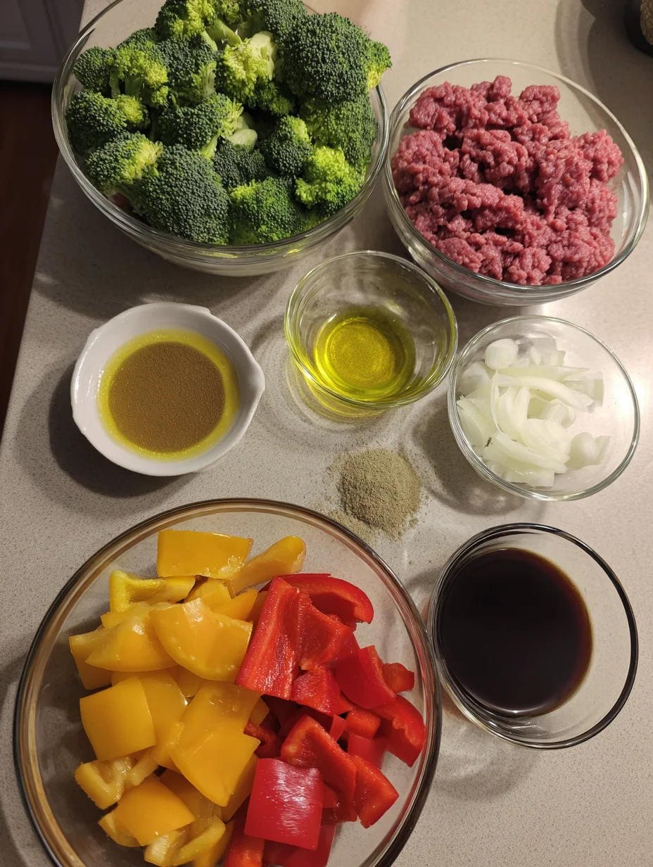 Ground Beef and Broccoli