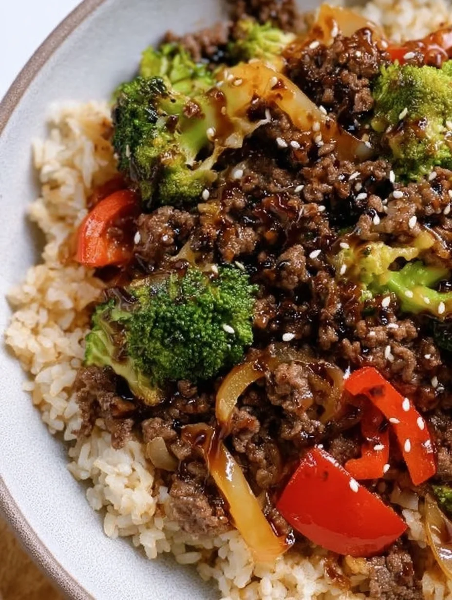 Ground Beef and Broccoli