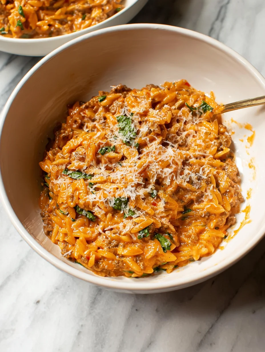 Ground Beef Orzo