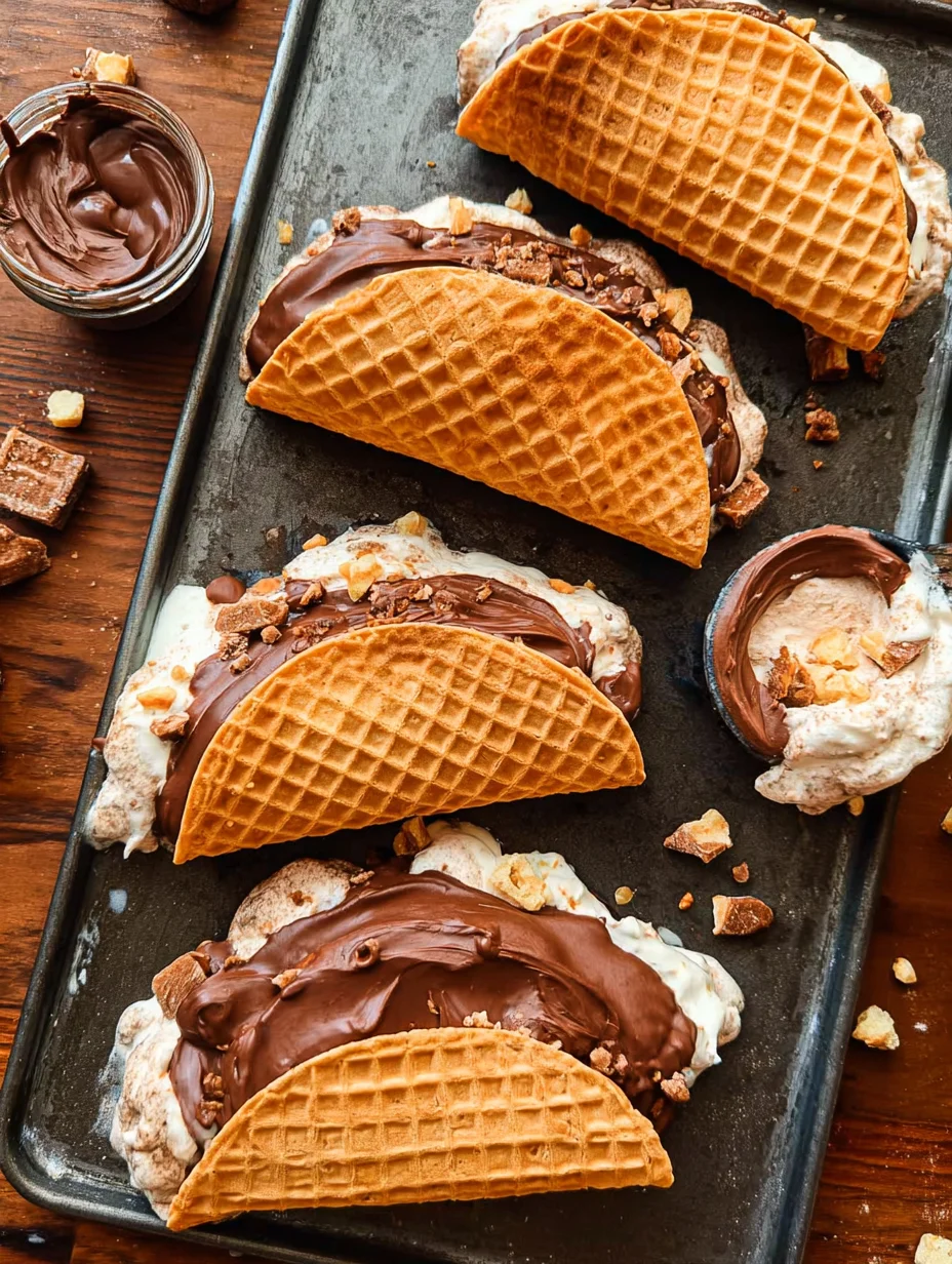 Homemade Choco Tacos