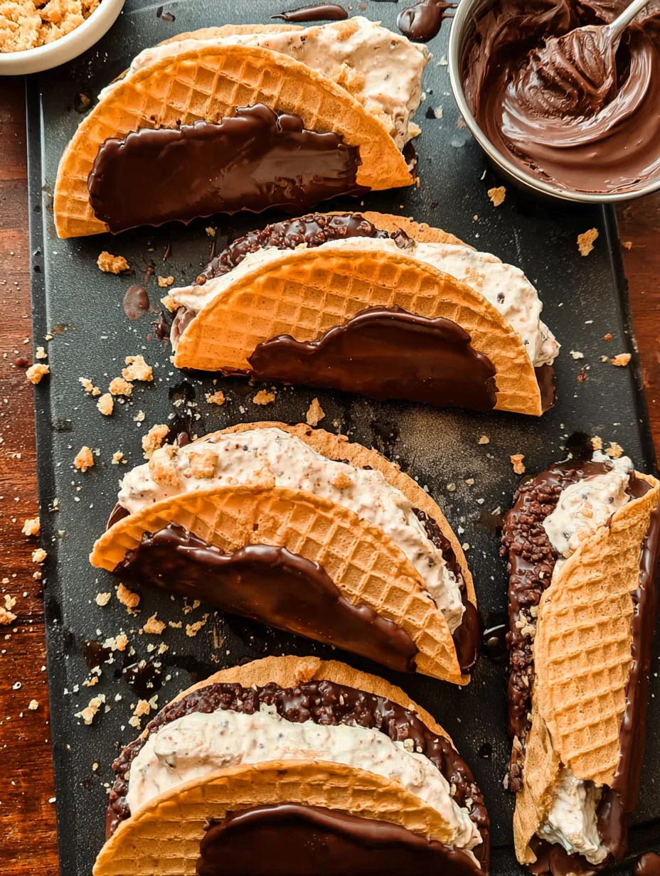 Homemade Choco Tacos