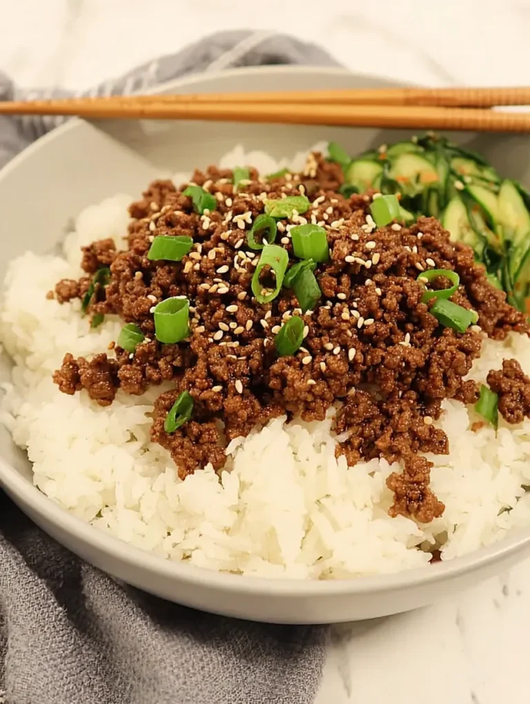 Korean Ground Beef Bowl