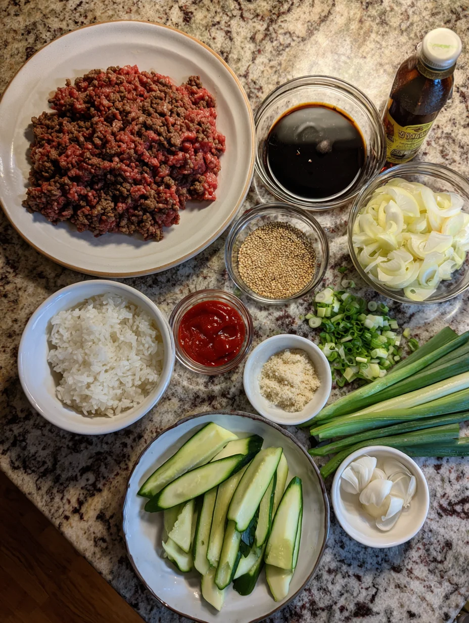 Korean Ground Beef Bowl