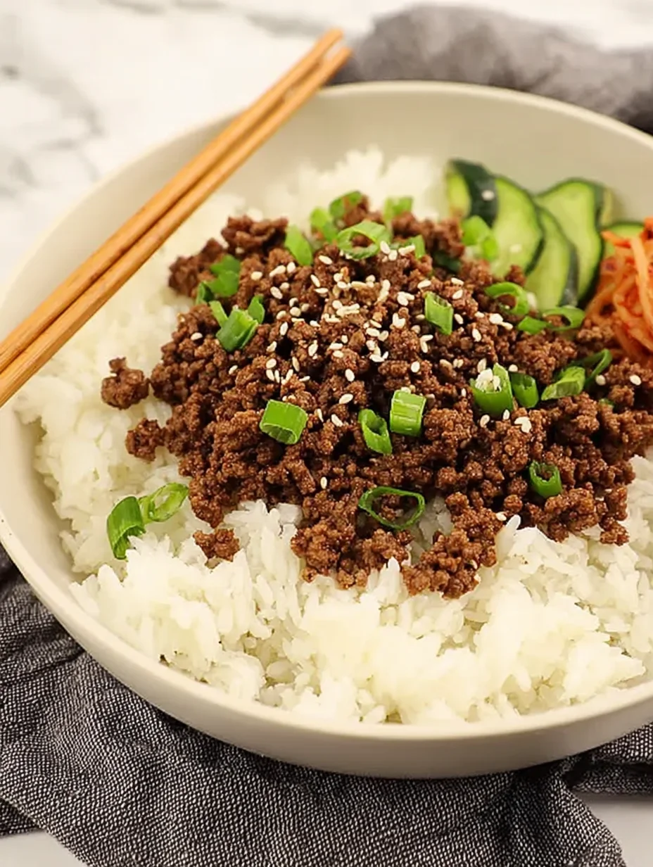 Korean Ground Beef Bowl