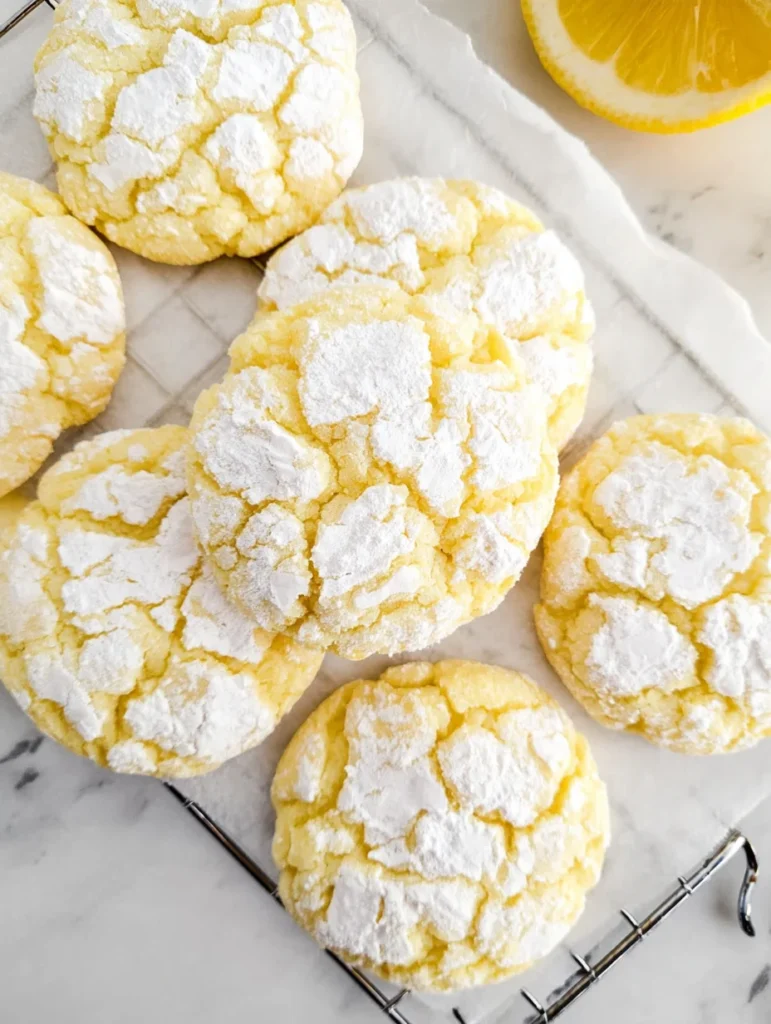 Lemon Crinkle Cookies