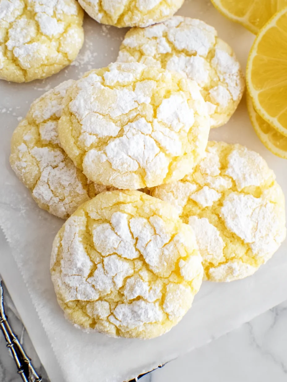 Lemon Crinkle Cookies