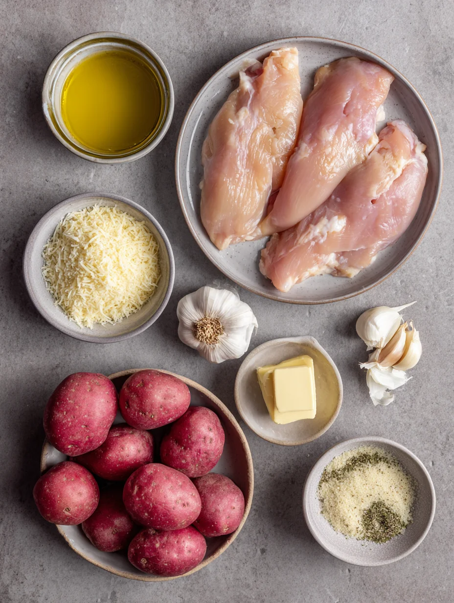 Parmesan Crusted Chicken Sheet Pan Dinner