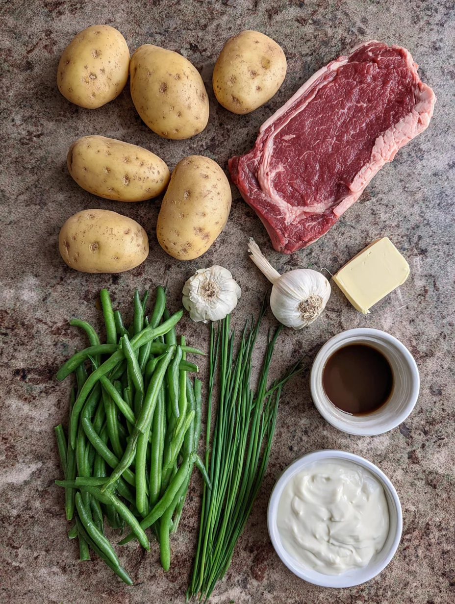 Ribeye and Roasted Garlic Pan Sauce